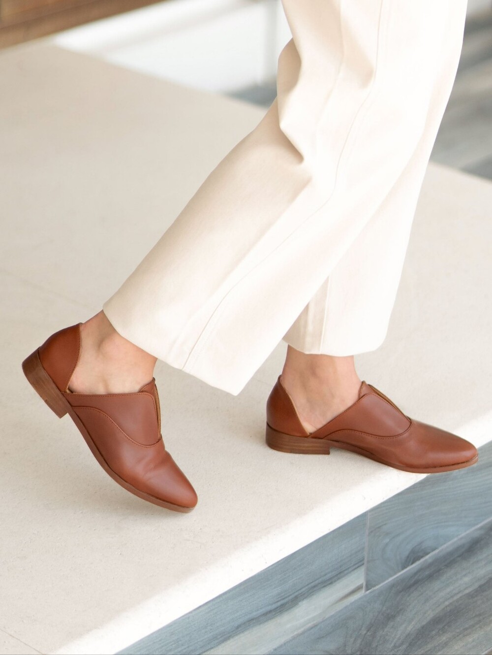 Nisolo Emma d'Orsay Oxfords 2.0 Color Brandy US Women's Size 8 - Picture 3 of 9